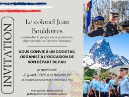 Remise du Trophée ACGN64 au colonel Jean BOULDOIRES