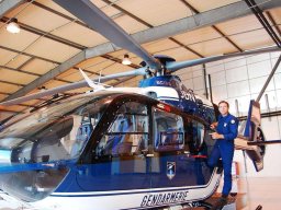 Les Cadets à la Section Aérienne de la Gendarmerie à Biarritz